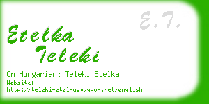etelka teleki business card